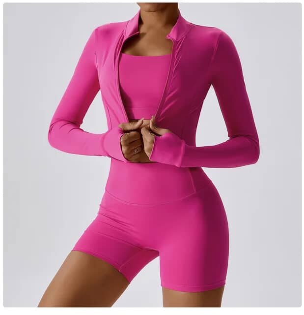 Conjunto Esportivo Feminino 3 Peças – Estilo, Conforto e Performance