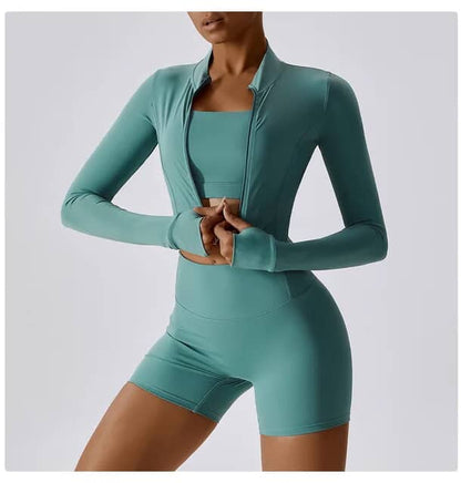 Conjunto Esportivo Feminino 3 Peças – Estilo, Conforto e Performance