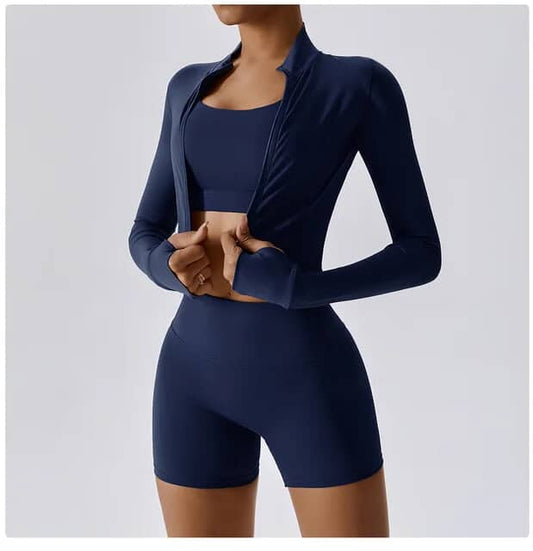 Conjunto Feminino Fitness 3 Peças Run Power