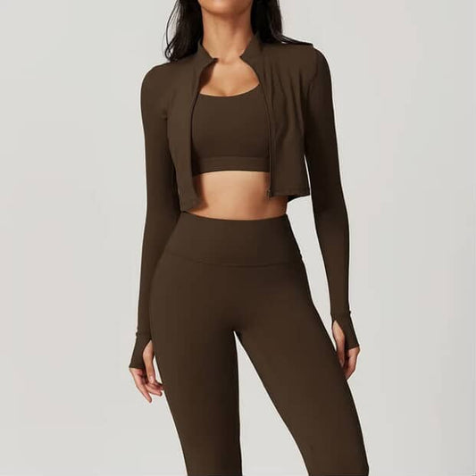 Conjunto Feminino Fitness Run Power 3 Peças